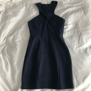 Navy bodycon mini dress